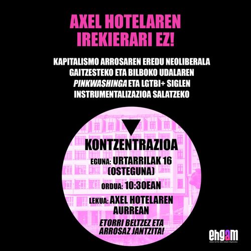 AXEL HOTELAREN IREKIERARI EZ!