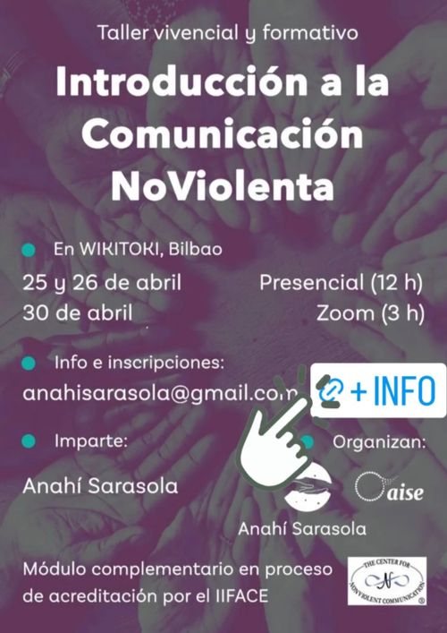 TALLER: INTRODUCCIÓN A LA COMUNICACIÓN NO VIOLENTA 