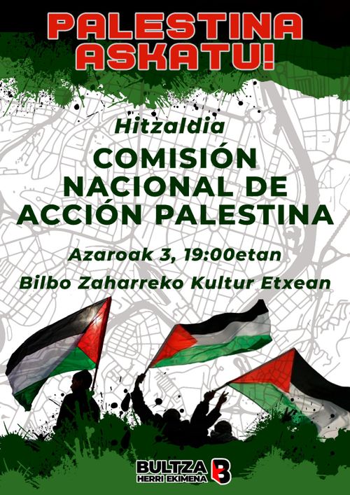 HITZALDIA COMISIÓN NACIONAL DE ACCIÓN PALESTINA 
