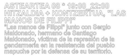 HITZALDIA + KONTZERTUAK LAS MANOS DE FLIPI