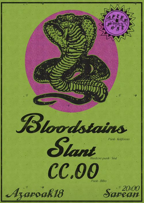 BLOODSTAINS + SLANT + FLASH