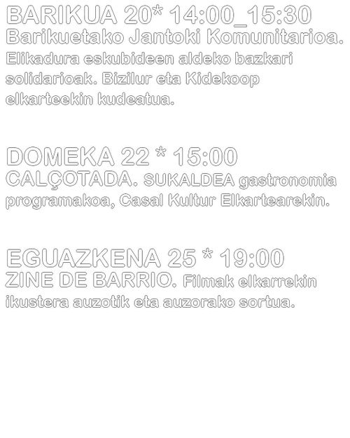 BARIKUETAKO JANTOKI KOMUNITARIOA 