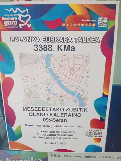PALANKA EUSKARA TALDEA KILOMETROA 