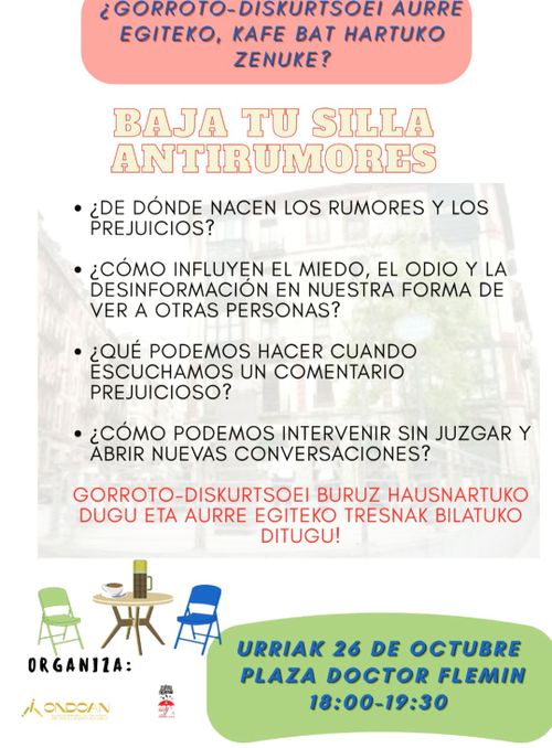 BAJA TU SILLA ANTIRUMORES