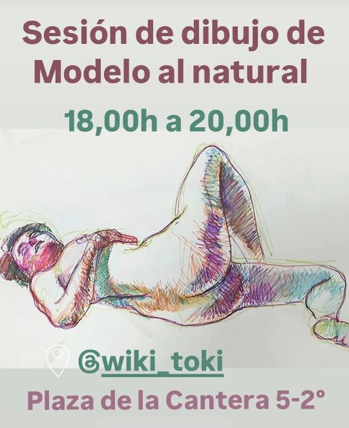 SESIÓN DE DIBUJO DE MODELO AL NATURAL 