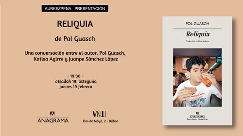 Aurkezpena // Presentación del libro RELIQUIA de Pol Guasch