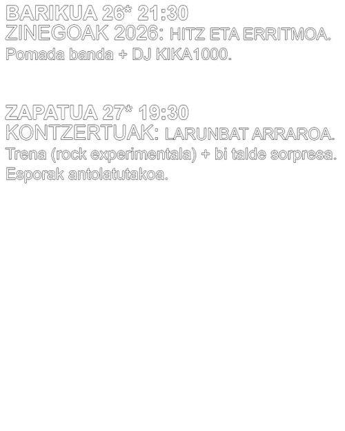 KONTZERTUAK: LARUNBAT ARRAROA 