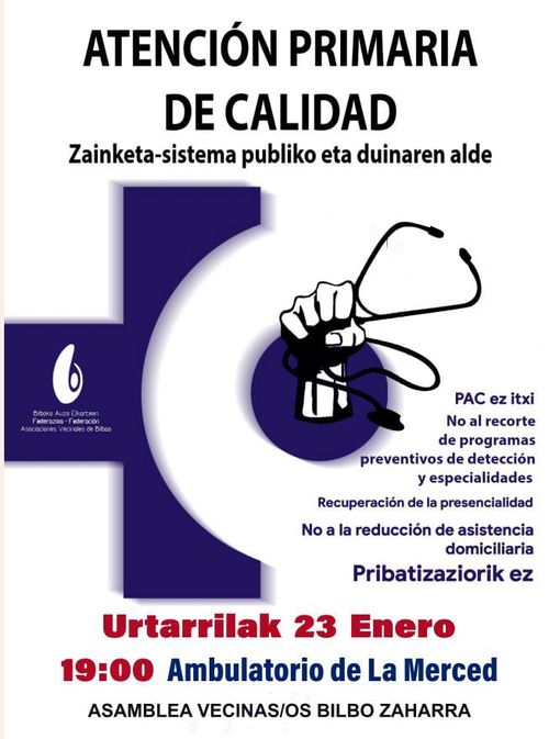  ZAINKETA-SISTEMA PUBLIKO ETA DUINA ATENCIÓN PRIMARIA DE CALIDAD      ALDEA 