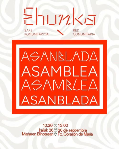 EHUNKA SARE KOMUNITARIOA ASANBLADA 