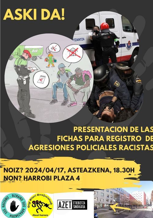 ASKI DA! PRESENTACIÓN DE LAS FICHAS PARA REGISTRO DE AGRESIONES POLICIALES RACISTAS4