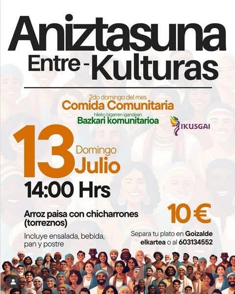 ANIZTAZUNA ENTRE-CULTURAS: COMIDA COMUNITARIA 