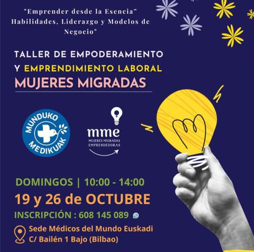 TALLER DE EMPODERAMIENTO Y EMPRENDIMIENTO LABORAL PARA MUJERES MIGRADAS 