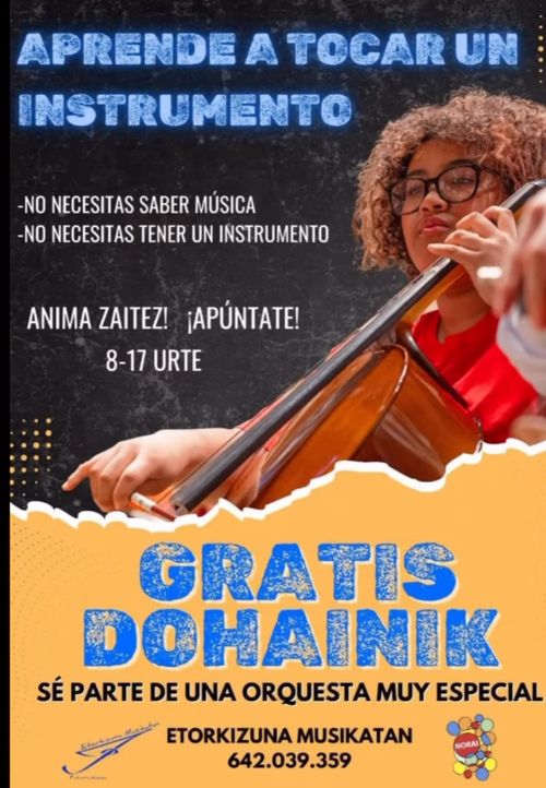 APRENDE A TOCAR UN INSTRUMENTO (8 URTE - 17 URTE)