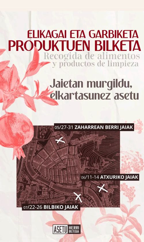 BILBO ZAHARREKO JAIAK: ELIKAGAI ETA GARBIKETA PRODUKTUEN BILKETA 