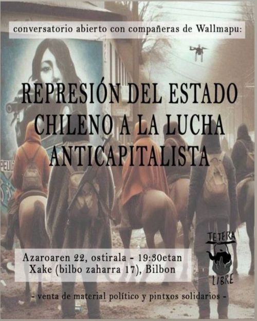 REPRESIÓN DEL ESTADO CHILENO A LA LUCHA ANTICAPITALISTA