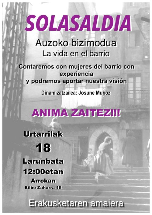 SOLASALDIA AUZOKO BIZIMODUA