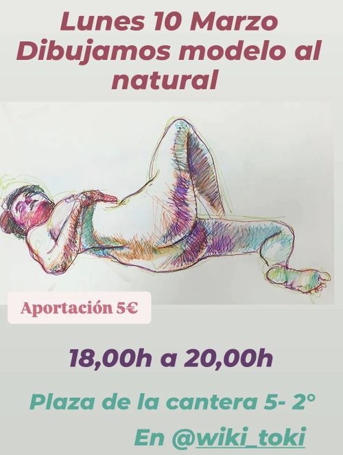 DIBUJAMOS MODELO AL NATURAL 