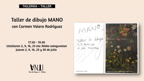 Tailerra // Taller de dibujo MANO con Carmen Valero Rodríguez