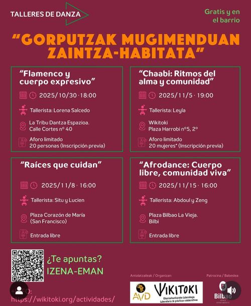 AFRODANCE: CUERPO LIBRE, COMUNIDAD VIVA DANTZA TAILERRA