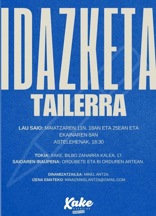 IDAZKETA TAILERRA 