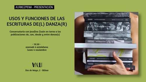 USOS Y FUNCIONES DE LAS ESCRITURAS DE(L) DANZA(R) Conversatorio con Josefina Zuain