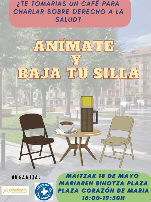 ¿TE TOMARIAS UN CAFE PARA CHARLAR SOBRE DERECHO DE LA SALUD? ANIMATE Y BAJA TU SILLA